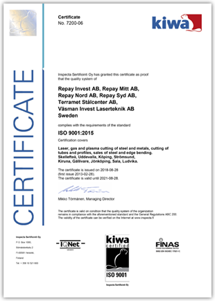 Certifikat ISO 9001:2015
